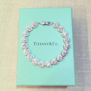 TIFFANY&Co. High quality heart diamond rhinestone necklace