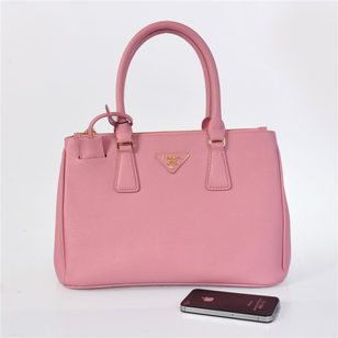 LT Rose Saffiano Leather Classic Handbag