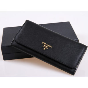 Saffiano Leather Long Wallet