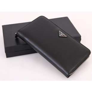 Saffiano Leather Man Zippy Long Wallet