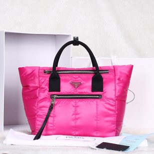 Fuchsia Polyester handle bag