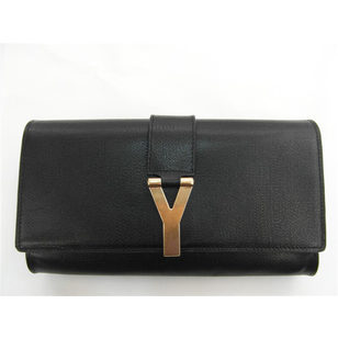 Black Leather Clutch