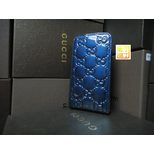 Gucci Patent Leather GG Embossed Iphone Cover ( Long Direction Open)