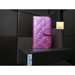 Gucci Patent Leather GG Embossed Iphone Cover (Short Direction Open)