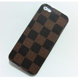 Louis Vuitton Damier Ebene Canvas iphone 5 Case Cover(Silver)