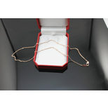 Cartier Rose Gold Finish Titanium Steel Chain Necklace 45 cm