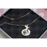 Cartier Old Chinese Lucky Dragon King Pendant Necklace