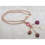 Louis Vuitton Dice Long Pendant Rose Gold Necklace