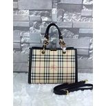 Burberry Horse check original leather chain tote bag