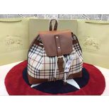 Burberry Horse PVC with leather draw string back pack