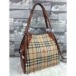 Burberry coating canvas leather tote