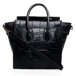 Celine Luggage Nano Tote PM Croco Skin Leather