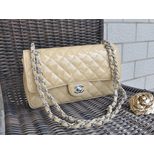 Chanel 2.55 Classic Flap Bag Patent Leather (Nickel)