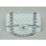 Chanel 2.55 Classic Flap Bag Lamb Skin Leather (Nickel)