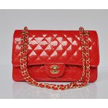 Chanel 2.55 Classic Flap Bag Patent Leather (Gold)