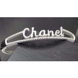 Chanel Silver rhinestone bracelet