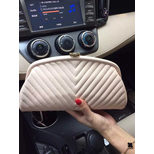 Chanel Quilting leather frame clutch