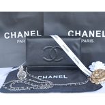 Chanel Black leather flap bag