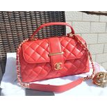 Chanel Quilting leather top handle flap bag