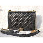 Chanel Ley Boy Quilting Lambskin Leather Flap Bag