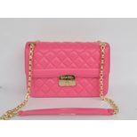 Chanel Fuchsia lamb skin leather flap bag