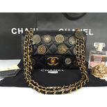 Chanel Quilting leather coins flap bag