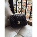 Chanel V quilting ORIGINAL lambskin leather mini flap bag