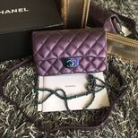 Chanel Original leather rainbow hardware flap bag 25CM