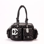 Chanel Quilting Lamb Skin Leather Flap Pocket Handle Bag