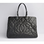 Chanel Ball Skin Leather Briefcase Handle Bag