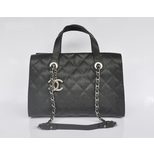 Chanel Black caviar leather handle bag