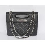 Chanel Leather handle bag with metal chain strap