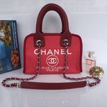 Chanel Mini canvas handle bag with chain shoulder strap