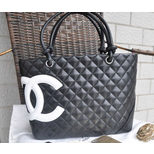 Chanel Quilting leather ties handle bag