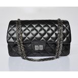 Chanel Reissue Gunmetal Chain Bag Lamb Skin Leather