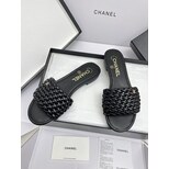 Chanel Woven leather  slippers