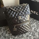 Chanel Calfskin backpack embellished with a CC signature