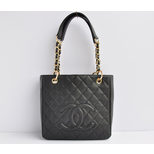 Chanel Quilting Double Chain Tote Bag Ball skin Leather