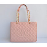 Chanel Quilting double chain tote bag Ball Skin Leather