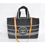 Chanel Denim large shopping tote bag