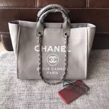 Chanel fabric tote