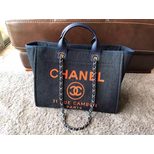 Chanel fabric tote