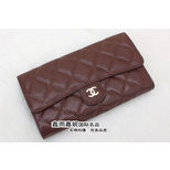 Chanel Quilting Wallet with Double C logo Interlock Detail