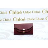 Chloe original leather double flaps long wallet