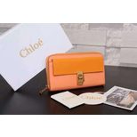 Chloe LONG ZIPPED WALLET DREW IN GRAINED CALFSKIN 