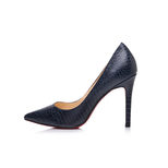 Christian Louboutin Croco pattern leather pointed head pump