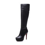 Christian Louboutin Leather platform pump long boots