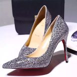 Christian Louboutin Rhinestone point head pump