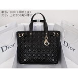 Dior Quilting lamb skin leather tote bag