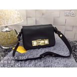 Fendi Leather flap shoulder bag